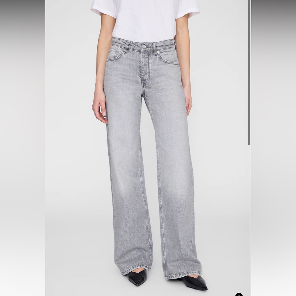 Anine Bing Light Gray Hugh Jean 25 - NEW WITH TAGS